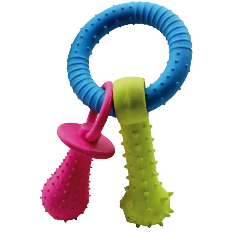 Кучешка дрънкалка Record 15.3 см Розов 2