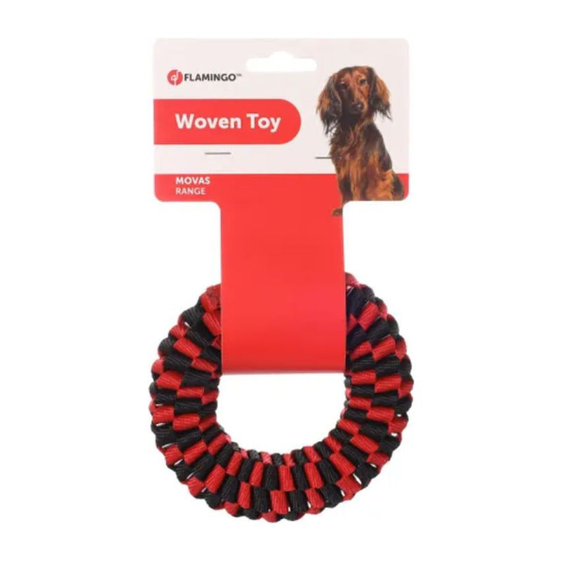Плетена играчка Flamingo Woven toy ринг за кучета 13см 20 см. 2