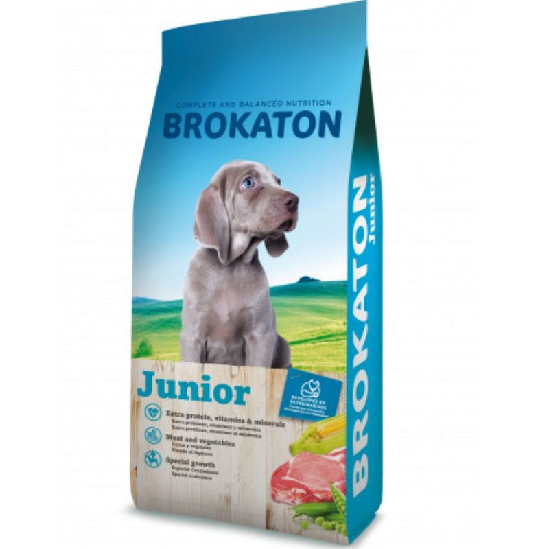 Суха храна за подрастващи кученца от всички породи Brokaton Junior 20 кг. 20 кг. 2