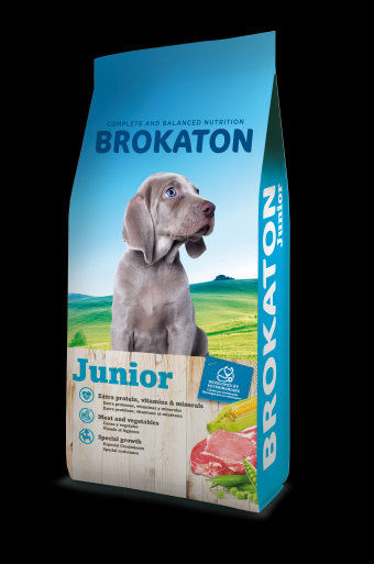 Суха храна за подрастващи кученца от всички породи Brokaton Junior 20 кг. 20 кг.