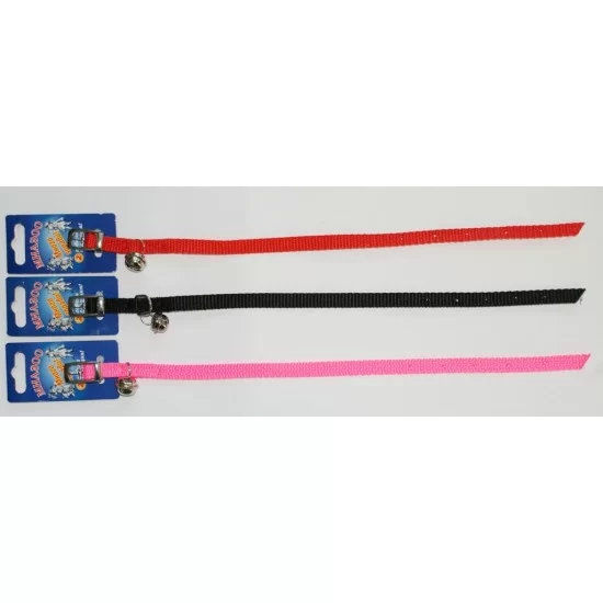 anipro наш. лента за котка със звънче 1.0/35см розов