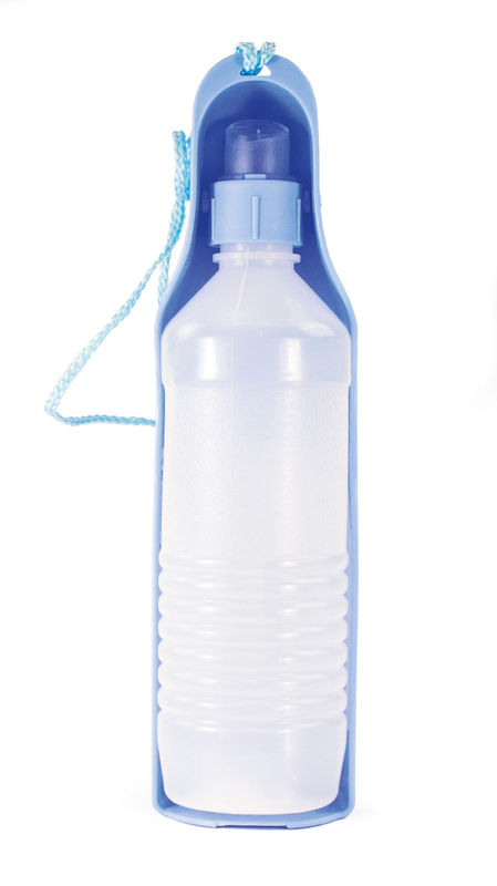 Бутилка + купичка за разходка 500 мл. Record син