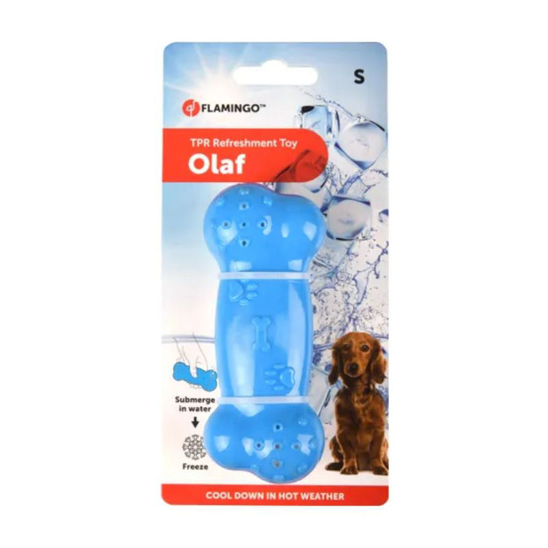 Охлаждаща играчка Flamingo Dog bone кокал за куче син 2