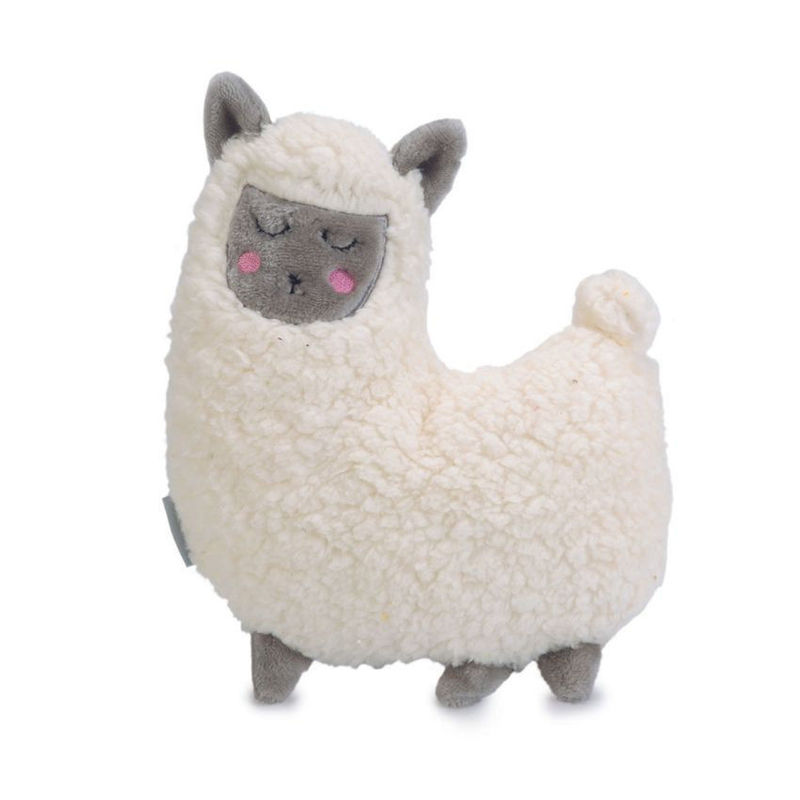 Плюшена играчка за гушкане Beeztees за  куче , съвместима със сърдечен симулатор – Лама микс