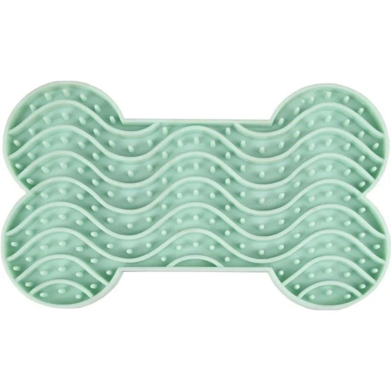 Flamingo LICK PAD YUMMEE SILICONE BONE S 15 см- Подложка за близане Licky mat, под формата на кокалче 1 бр.
