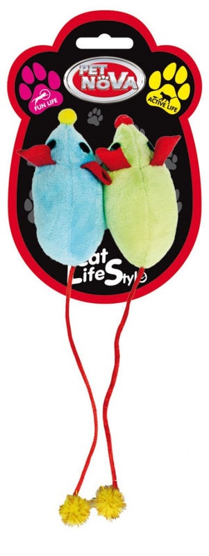 Комплект 2 броя плюшени мишки PET NOVA 8×4 см. микс 3