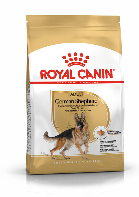 ROYAL CANIN® German Shepherd Adult – Специализирана пълноценна храна за пораснали кучета от порода немска овчарка (над 15 месеца)