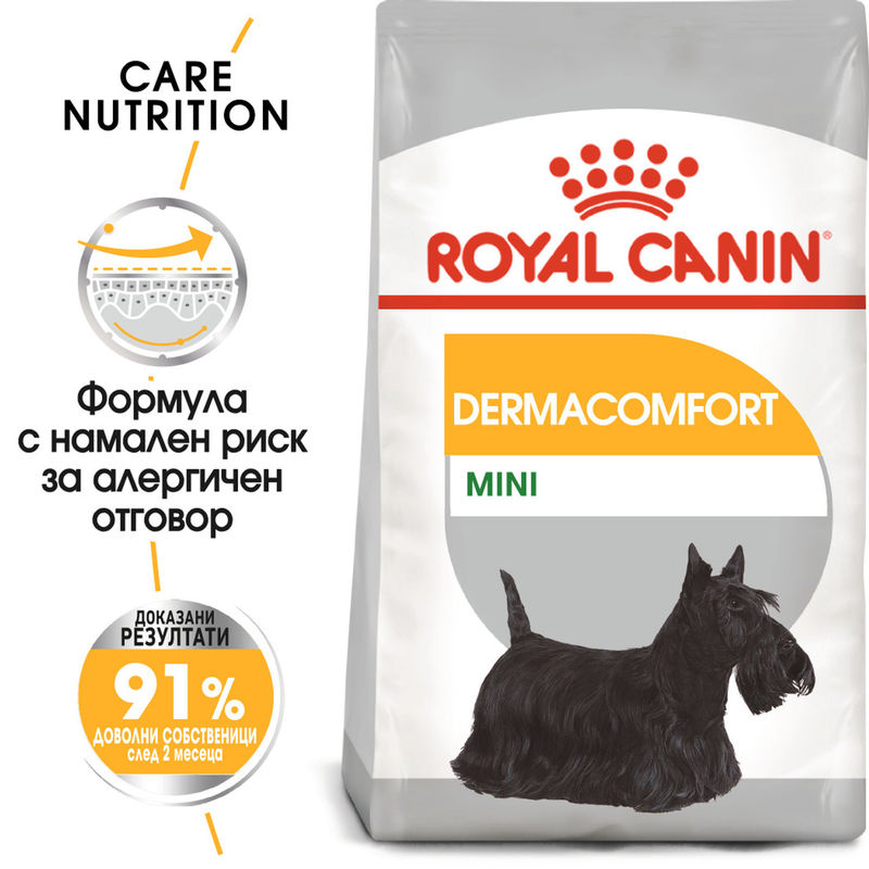 ROYAL CANIN® Mini Dermacomfort Care - Храна за малки породи с грижа за кожата 8