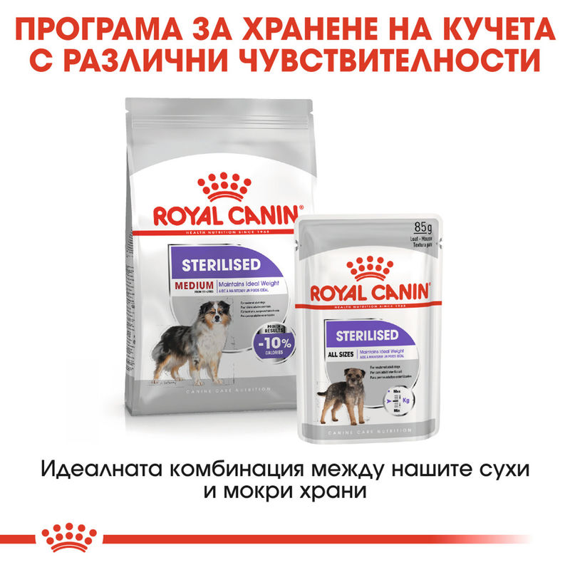 ROYAL CANIN® Medium Sterilised - Храна за кастрирани кучета от средни породи 5