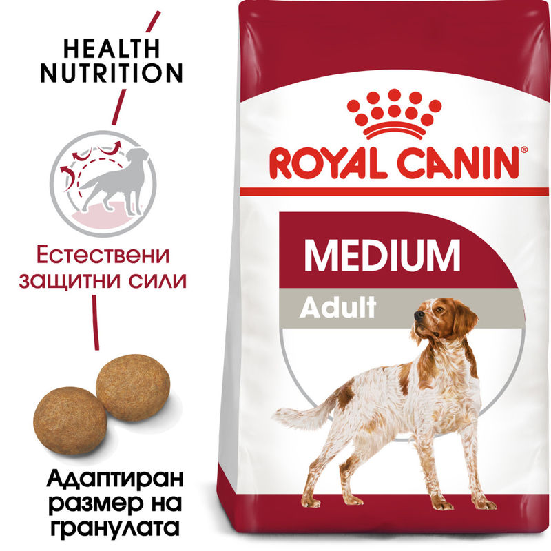 ROYAL CANIN® Medium Adult - Храна за кучета средни породи (1-7 години)