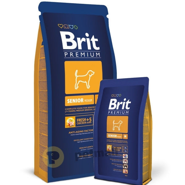 Суха храна за кучета BRIT PREMIUM SENIOR S/M  BY NATURE [ НОВА, ПОДОБРЕНА ФОРМУЛА ] с 42% прясно пилешко месо 15 кг. 2