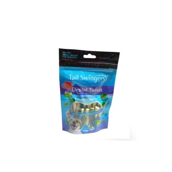 Дентално лакомство за куче TAIL SWINGERS Dental Twists Blueberry 7
