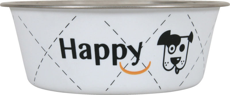 Метална купа Zolux Happy 400ml Бял