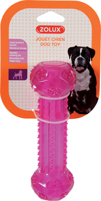 Играчка за куче Zolux POP STICKTOY –  силиконова гира 25см  Розов 3