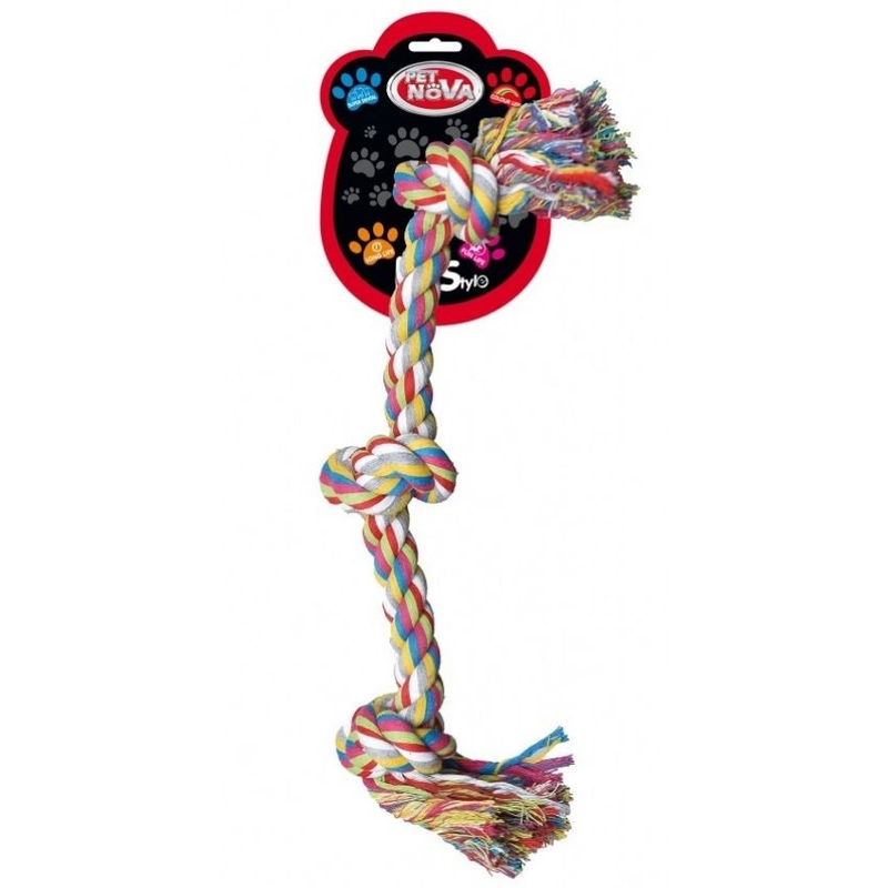 Памучно въже  PET NOVA –  с три везела 51 см. 50 см. 2