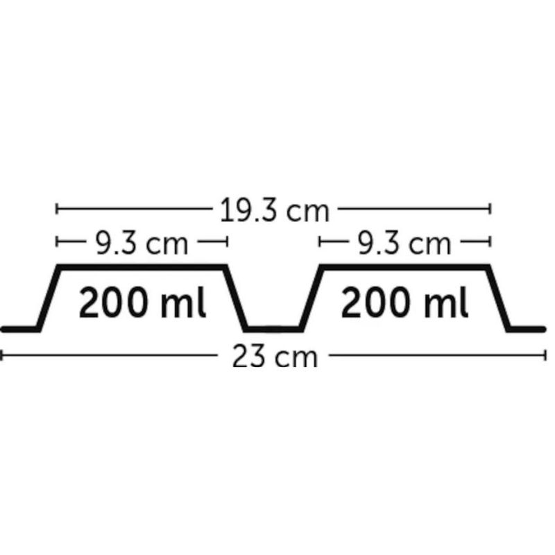 Двойна купа за кучета  –  Flamingo  DUPLEX MUK  2 x 200 ml  син 2