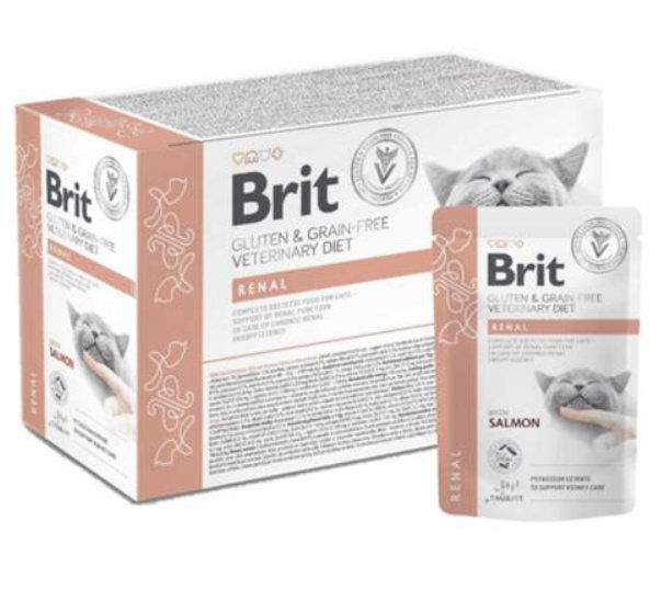 Brit Grain & Gluten-Free Renal VD Cat Pouch fillets in gravy 85 g