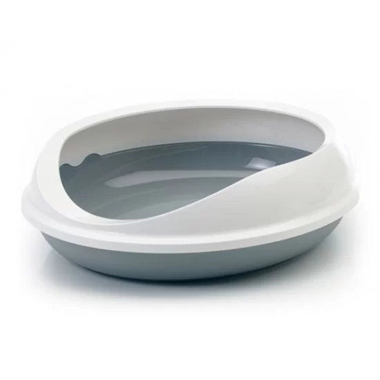 Котешка тоалетна Figaro - бяло/сиво