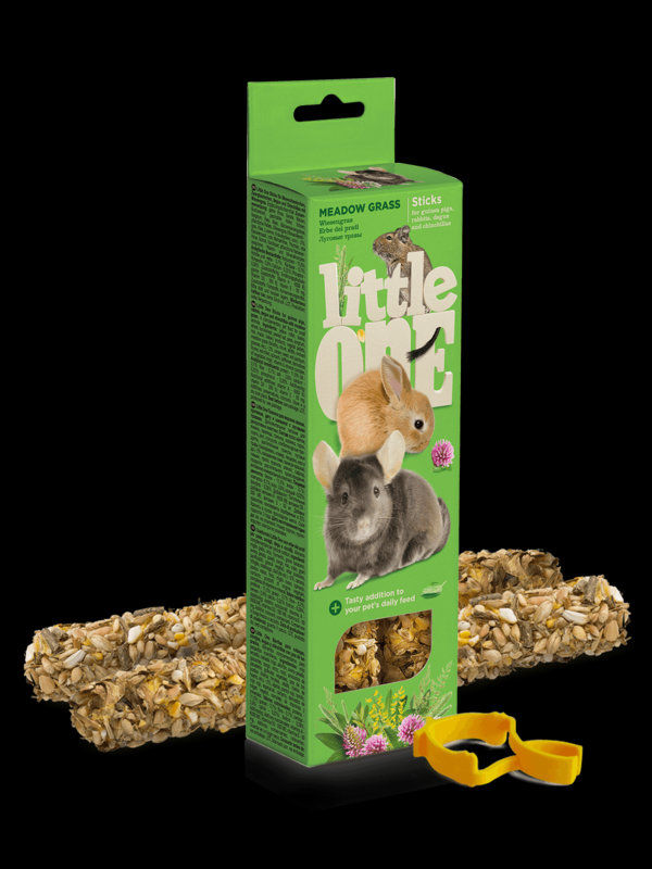 Крекери за гризачи Little One Sticks с ливадно сено и тимотейка 2х55 гр. 110 гр. 2