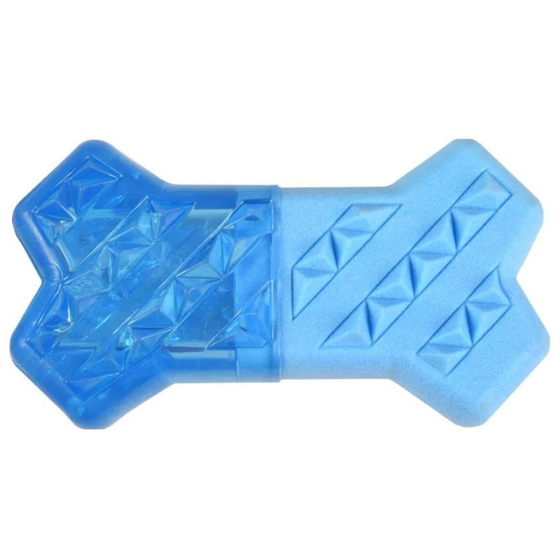 Охлаждаща играчка за куче Flamingo FRESK SNOWY BONE  13,3 см – кокал, който се пълни с вода и замразява 1 бр.