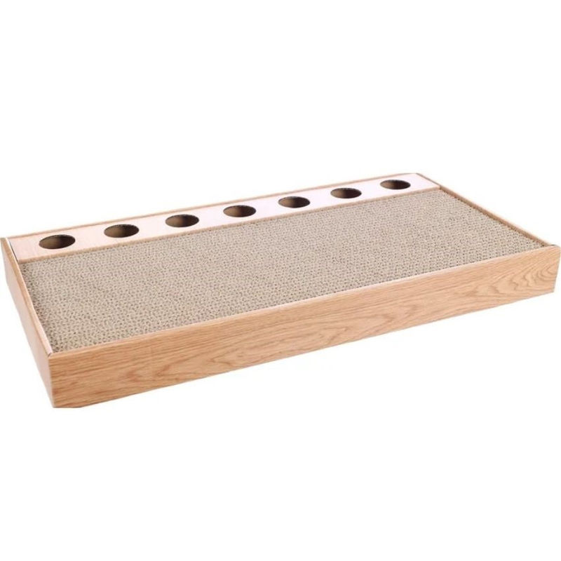 Еко драскалка за котки с лабиринт с топче – Flamingo  48 x 25 x 5 см  1 бр.