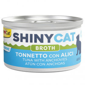 GC SHINYCAT TUNA WITH ANCHOVIES IN BROTH 70g