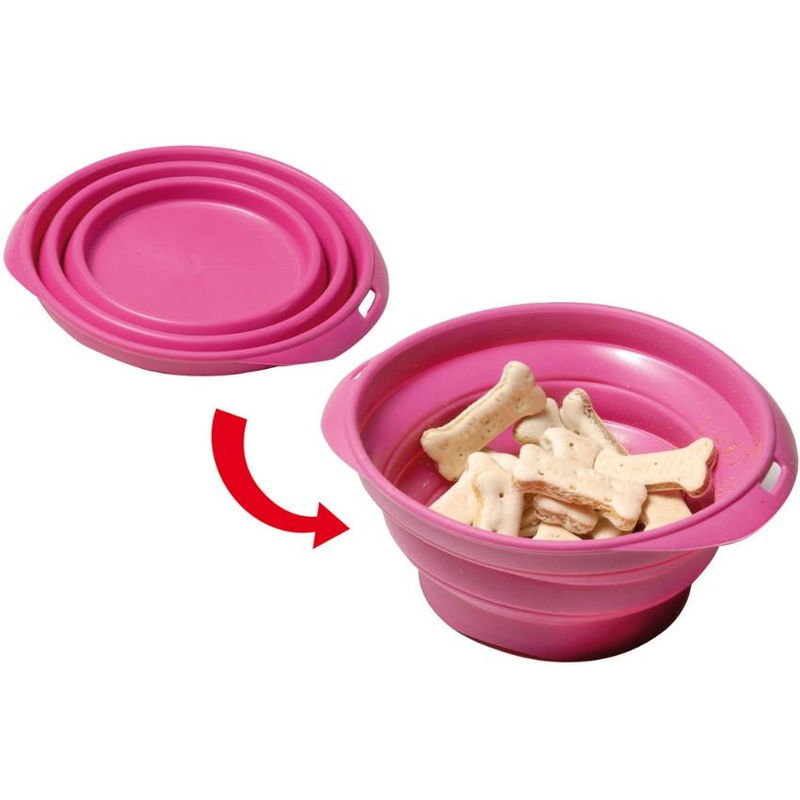 Сгъваема купичка за път 700 мл. Record Розов 3