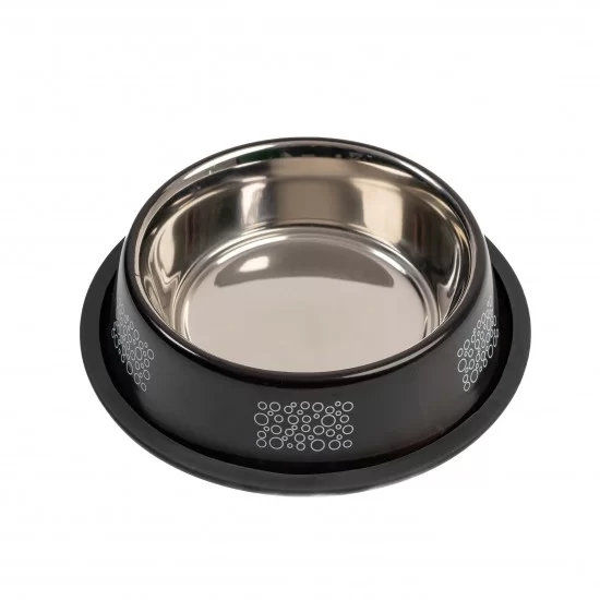 anipro Bubbles No Slip метална купа тъмно кафява 23 см, 0.9 л 3