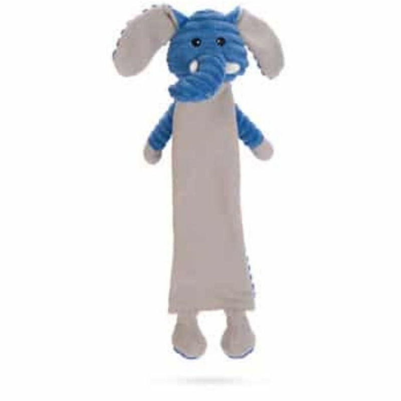 Плюшена играчка за кчета Beeztees с място за бутилка – Слонче син