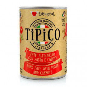Консервирана храна за кучета Disugual Tipico Lamb, Pasta and carrots с Агнешко, паста и моркови 400гр
