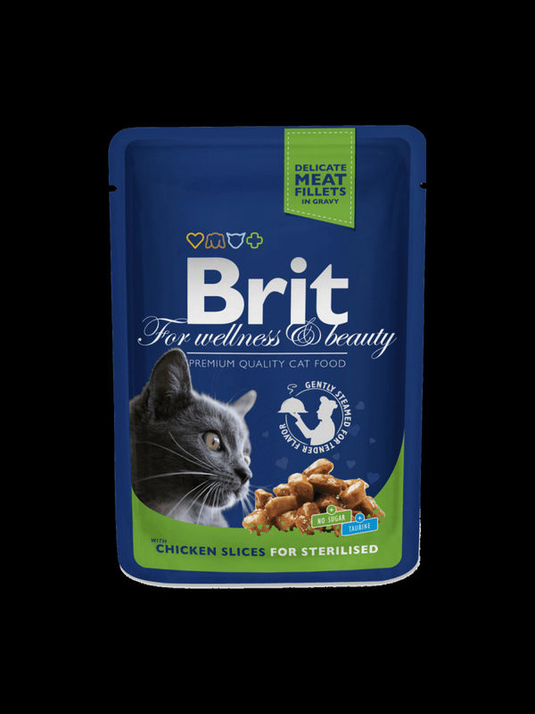 Пауч за котка Sterilized Brit Premium Cat pouch 100гр. 0.100 кг.
