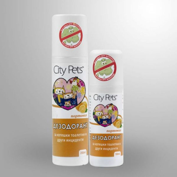 ДЕЗОДОРАНТ ЗА КОТЕШКА ТОАЛЕТНА CITY PETS 3