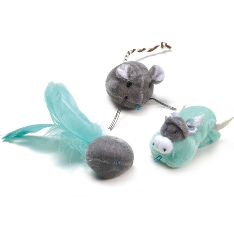 Котешка играчка Record въдица 3в1 26 см Зелен