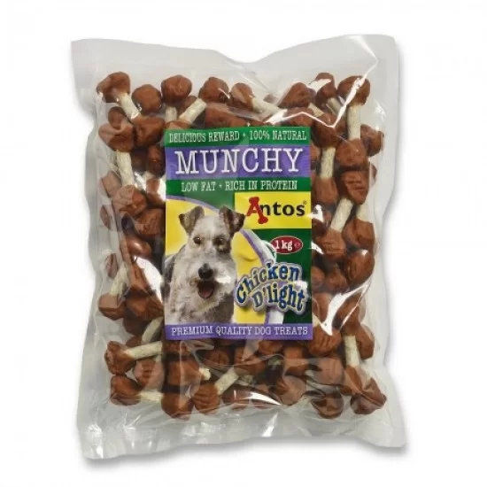 Antos Munchy Chicken D`light солети с пилешко месо, гиричка, 1 кг