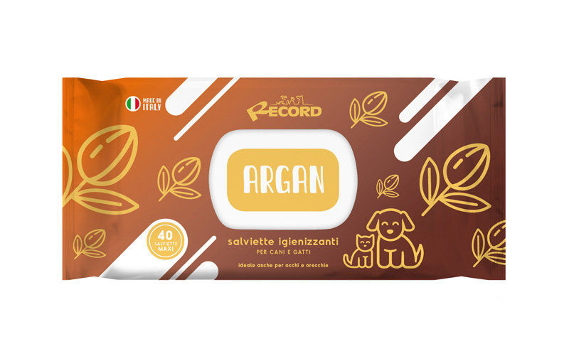 Record wet wipes ARGAN – Мокри кърпи за домашни любимци с арган 40бр. 40 бр.