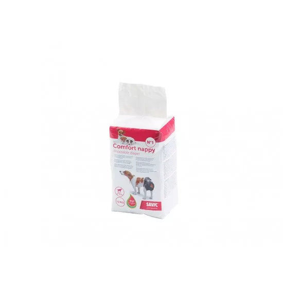 Памперс за куче Savic, T1, 32-42см, 12бр