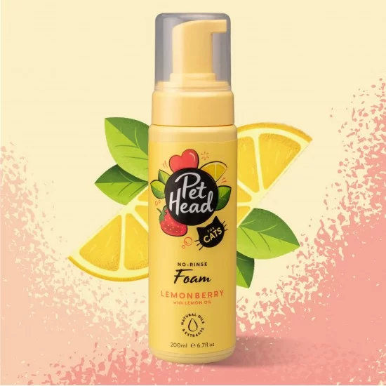 Pet Head Felin Good шампоан-пяна без отмиване с лимон, 200 мл