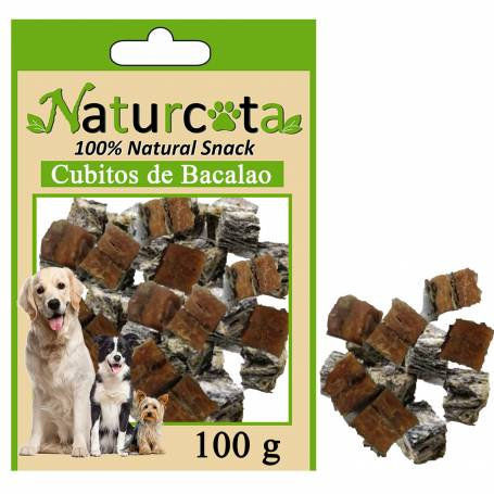 Натурални лакомства за кучета Naturcota – сушени хапки от риба треска 100 гр. 0.100 кг.