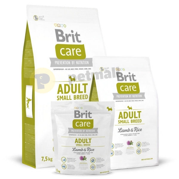 Суха храна за куче Brit Care Adult Small Breed Lamb & Rice 7кг