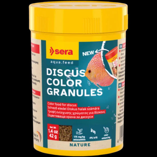 sera Discus Color Granules 42 г / 100 мл - меки гранули за всички дискуси