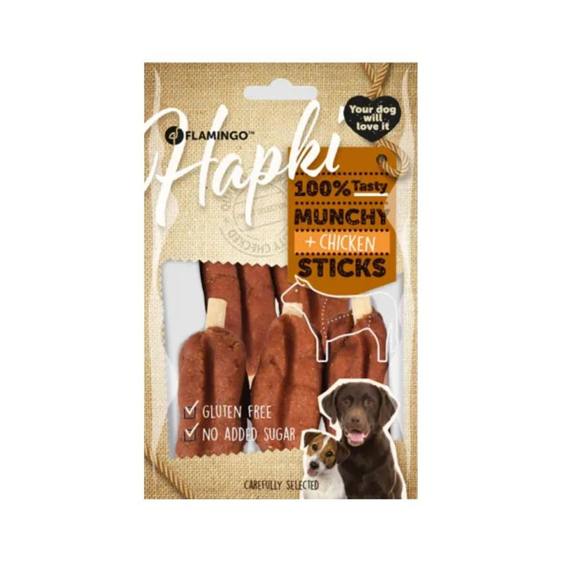 Пилешки хапки Flamingo Hapki Munchy sticks на пръчици за куче 0.100 кг. 3