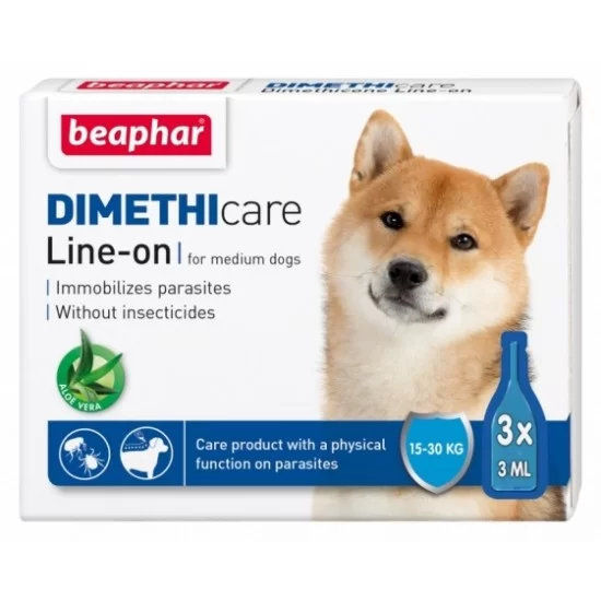 Beaphar Dimethicare спот он средни 3х3мл