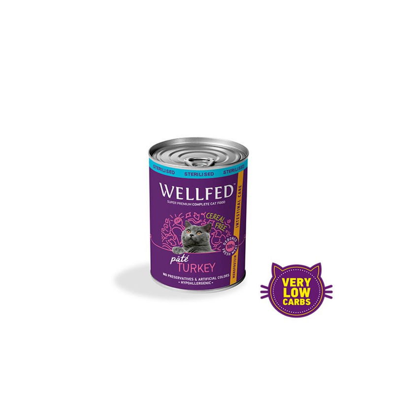 Консерва за котка WELLFED Intestinal Care Sterilised – Turkey (12months – 7 years) 4