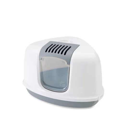 Котешка тоалетна къща за ъгъл Nestor - цвят сиво