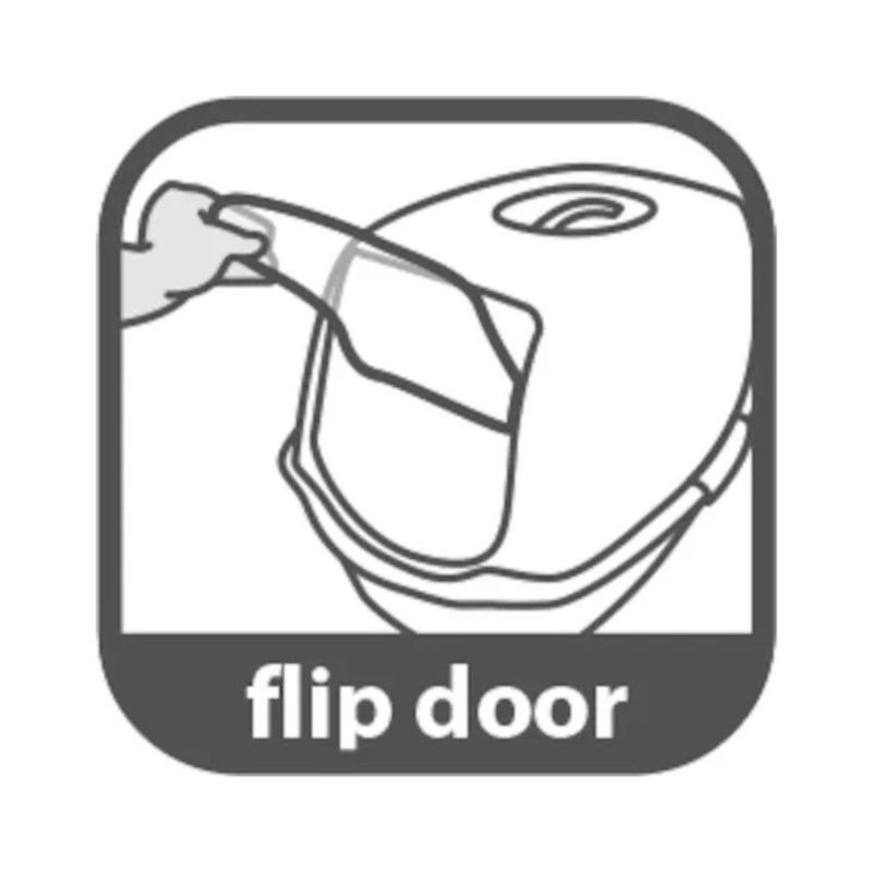 Котешка тоалетна Flamingo Cat toilet Lexie с вграден филтър, сива Сив 3