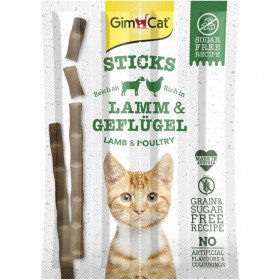 GIMCAT STICKS LAMB & POULTRY 4 PCS 20G