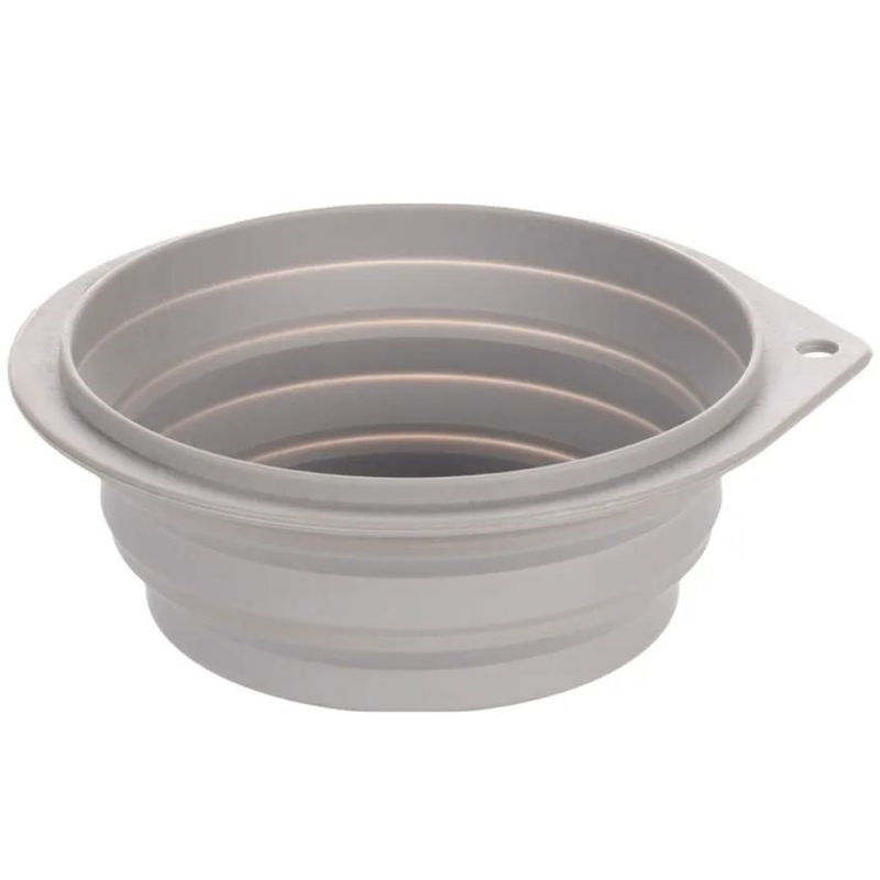 Сгъваема купа за път Flamingo FALDA GREY 500 мл – подходяща за храна и вода 1л.