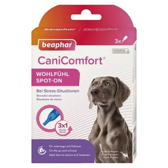 Beaphar CaniComfort Calming Spot On - успокояващи капки с феромони за кучета 5