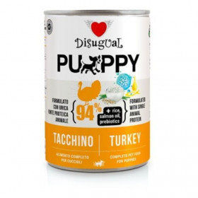 Консервирана храна за подрастващи кученца Disugual Wet food Puppy Turkey с 94% пуешко месо 400гр.