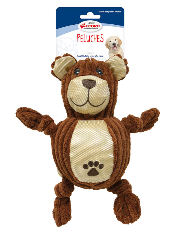 Плюшено мече за кучета 23 см. Record Puffy Oxford  Кафяв 2